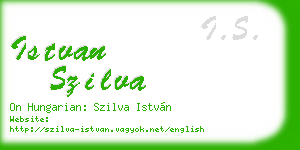 istvan szilva business card